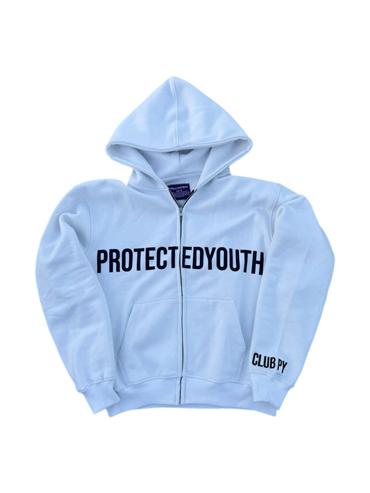 Pure White Club PY Zip-up