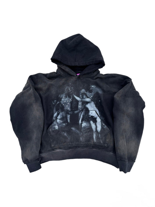 Coal Black Adam & Eve Hoodie