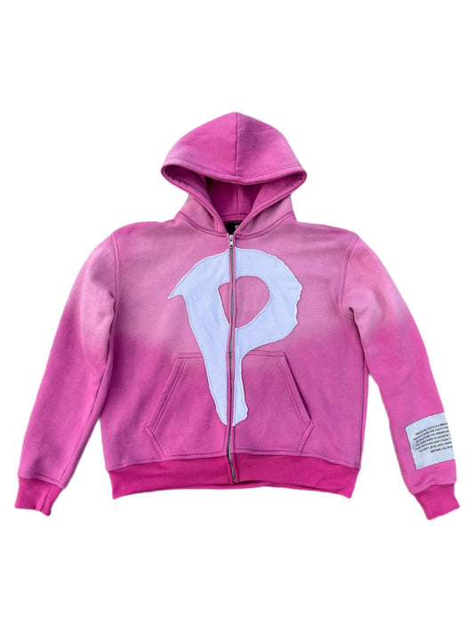 Blossom Pink Statement Zip-up
