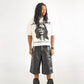 Onyx Black Leather Shorts