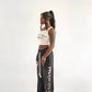 Women's Pure White Varsity Tank Top