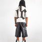 Onyx Black Leather Shorts