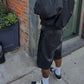 Onyx Black Leather Shorts