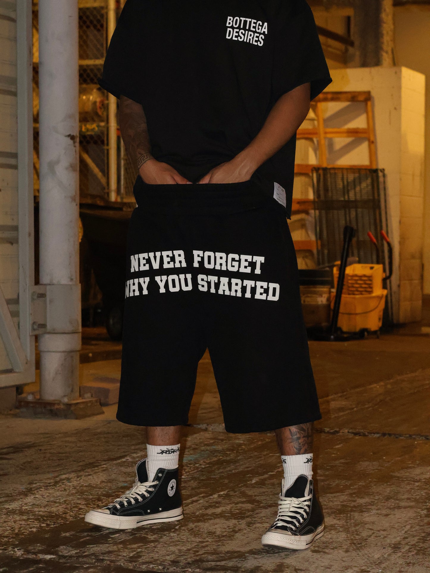 "Never forget" Black Shorts