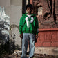 Moss Green Statement Zip-up